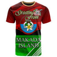 Polynesian T shirt Makada Island Unisex Green - Polynesian Pride