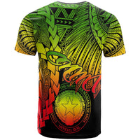 Northern Mariana Islands Polynesian Custom T Shirt Tribal Wave Tattoo Reggae - Polynesian Pride