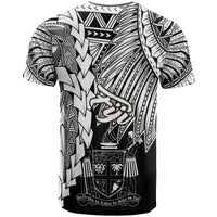 Fiji Polynesian Custom T Shirt Tribal Wave Tattoo White - Polynesian Pride