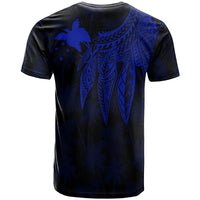 Papua New Guinea T Shirt Polynesian Wings (Blue) - Polynesian Pride