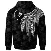 Yap Hoodie Polynesian Wings (White) - Polynesian Pride