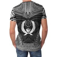 Pohnpei Unisex T Shirt Pohnpei Polynesian Chief Black Version - Polynesian Pride