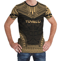 Tuvalu T Shirt Tuvaluan Polynesian Chief Gold Version Unisex Gold - Polynesian Pride