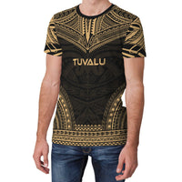 Tuvalu T Shirt Tuvaluan Polynesian Chief Gold Version - Polynesian Pride