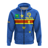 Custom Vanuatu Tafea Province Zip up Hoodie Flag Style LT12 - Polynesian Pride