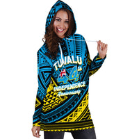 Tuvalu Hoodie Dress 44th Independence Anniversary - Tribal Pattern - LT12 - Polynesian Pride