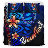 Cook Islands Custom Personalised Bedding Set - Vintage Tribal Mountain - Polynesian Pride