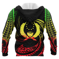 Pohnpei Micronesia Hoodie Reggae Tribal Wave - Polynesian Pride