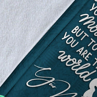 (Custom Personalised) Tokelau Mothers Day With Green Turtle Blanket - LT12 - Polynesian Pride