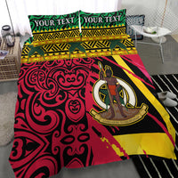 (Custom Personalised) Vanuatu Dreamy Bedding Set Coat Of Arms and Pattern LT13 - Polynesian Pride