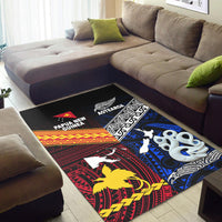 New Zealand And Papua New Guinea Area Rug Together - Blue LT8 - Polynesian Pride