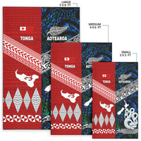 New Zealand And Tonga Area Rug Together - Blue LT8 - Polynesian Pride