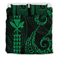 Kanaka Map Bedding Set Green - Polynesian Pride