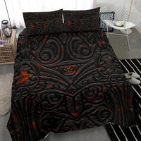 New Zealand Warriors Bedding Set Maori Tiki Vocalno Style - Polynesian Pride