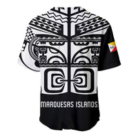 (Custom Personalised) Marquesas Islands Tiki Baseball Jersey Marquesan Tattoo LT13 - Polynesian Pride