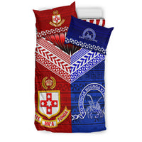 Kolisi Tonga College Atele And Tupou College Toloa Bedding Set Together - Unique LT8 - Polynesian Pride