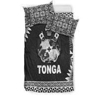 Tonga Coat Of Arms Bedding Set Simplified Version - Black LT8 - Polynesian Pride