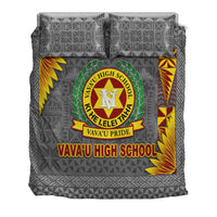 Tonga Vava'u High School Bedding Set Simplified Version - Grey LT8 - Polynesian Pride