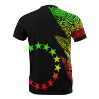 Cook Islands Custom T Shirt Polynesian Pattern Reggae Style - Polynesian Pride