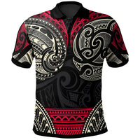 New Zealand Polynesian Polo Shirt Maori Polo Patterns Style Unisex Black - Polynesian Pride