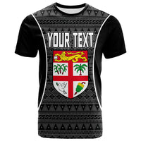 Fiji Custom T Shirt Tapa Pattern Province Unisex Black - Polynesian Pride