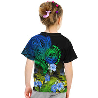 Vanuatu Malampa Province T Shirt Hibiscus Tribal Polynesian Tattoo Ver Gradient LT9 - Polynesian Pride