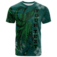 Yap Custom T Shirt Polynesian Phoenix Bird, Fairytales Bird Green Unisex Green - Polynesian Pride