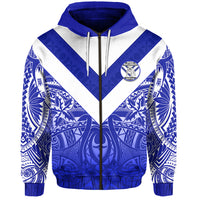 Custom Makoi Bulldogs Zip Hoodie Forever Fiji Rugby Version Fresh 02 Custom Text and Number LT13 - Polynesian Pride