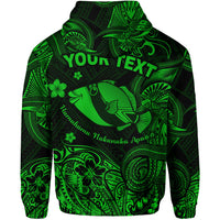 Custom Hawaii State Fish: Humuhumu Nukunuku Apuaa Polynesian Hoodie Unique Style Green LT8 - Polynesian Pride