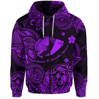 Custom Hawaii State Fish: Humuhumu Nukunuku Apuaa Polynesian Zip Hoodie Unique Style Purple LT8 Zip Hoodie Purple - Polynesian Pride