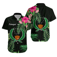 Pohnpei Micronesia Green Hawaiian Shirt Tropical Flowers LT13 Unisex Green - Polynesian Pride