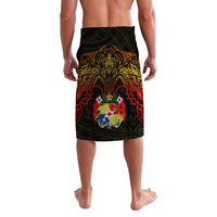 Tonga Lavalava Red Manta Ray LT8 - Polynesian Pride