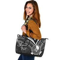 Yap State Custom Personalised Leather Tote - Cross Style - Polynesian Pride