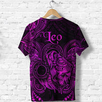 Leo Zodiac Polynesian T Shirt Unique Style Pink LT8 - Polynesian Pride