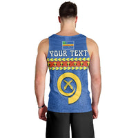 (Custom Personalised) Tafea Province Men Tank Top Vanuatu Pig Tusk Polynesian Flag Style LT14 - Polynesian Pride