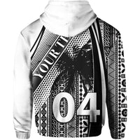 Custom Fiji Zip Hoodie Special Style Tapa No.1 - Polynesian Pride