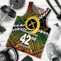 (Custom Personalised) Vanuatu Independence Day 42nd Anniversary Men Tank Top LT6 Red - Polynesian Pride