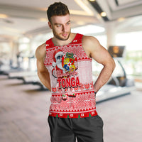 Tonga Christmas Men's Tank Top Cool Santa Claus LT6 - Polynesian Pride