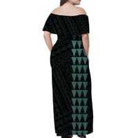 Hawaiian Kakau Matching Dress and Hawaiian Shirt Simple Style No.6 LT6 - Polynesian Pride