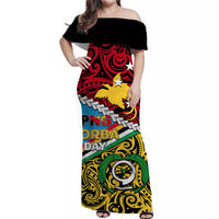 PNG Torba Day Matching Dress and Hawaiian Shirt Happy Day LT6 - Polynesian Pride