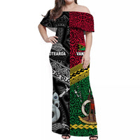 Polynesian Matching Hawaiian Shirt and Dress Vanuatu New Zealand Together Black LT8 - Polynesian Pride
