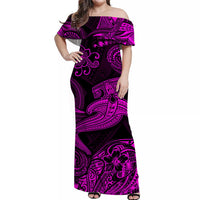 Hawaii Hammer Shark Polynesian Matching Dress and Hawaiian Shirt Matching Couples Outfit Unique Style Pink LT8 - Polynesian Pride