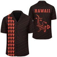Kakau Polynesian Hammerhead Shark Map Hawaii Shirt - Orange Unisex Orange - Polynesian Pride