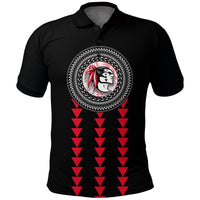 Red Raiders Polo Shirt Kahuku School LT13 Unisex Black - Polynesian Pride