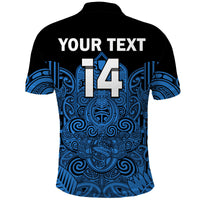 (Custom Text and Number) New Zealand Tiki Rugby Polo Shirt NZ Maori Koru Pattern Ver.05 LT14 - Polynesian Pride