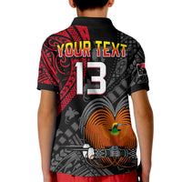 (Custom Text and Number) Papua New Guinea Polo Shirt Raggiana Birds Of Paradise Happy 47th Independence Day LT13 - Polynesian Pride