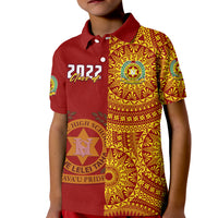 (Custom Text and Number) Tonga Vavau High School Polo Shirt Class Of Year Tongan Ngatu Pattern LT14 - Polynesian Pride