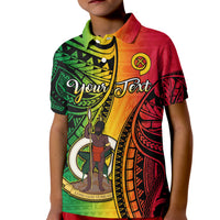 Custom Vanuatu Polo Shirt Luganville Polynesian Reggae Coat Of Arms LT14 - Polynesian Pride