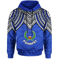 Pohnpei Hoodie Micronesian Pattern Armor Style - Polynesian Pride