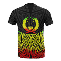 Pohnpei Polynesian Custom T Shirt Reggae Pride Map And Seal - Polynesian Pride
